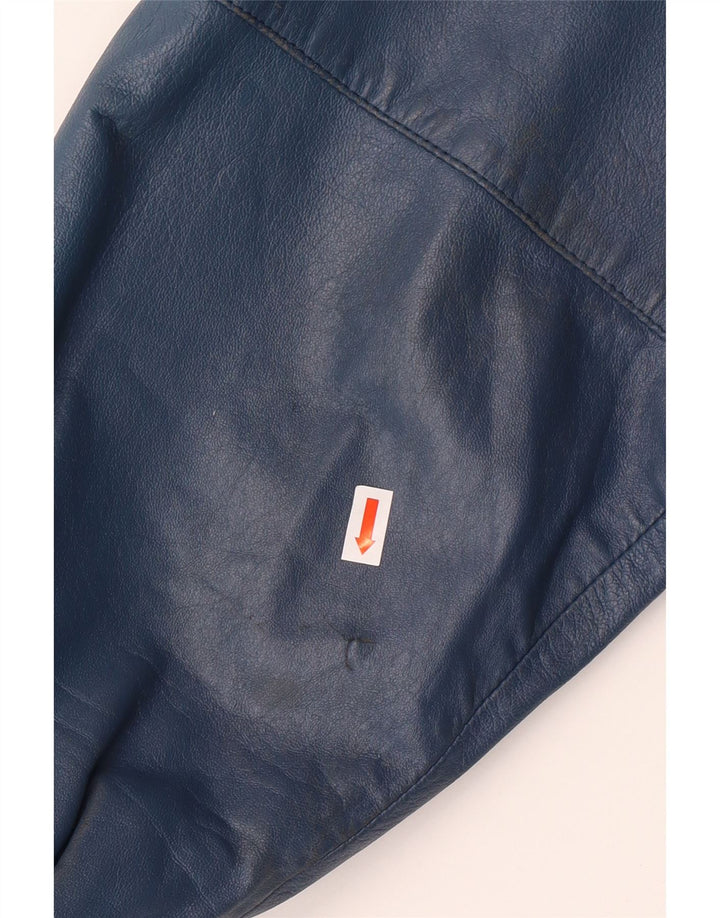 Ανδρικό δερμάτινο τζάκετ VINTAGE Military IT 52 XL Μπλε Δερμάτινο