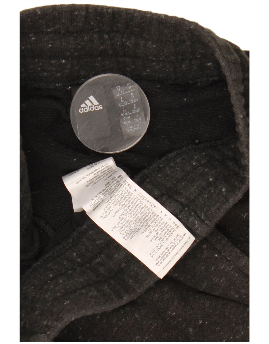 Γυναικεία φόρμα παντελόνια ADIDAS Crop UK 12/14 Βαμβακερά μεσαία γκρίζα