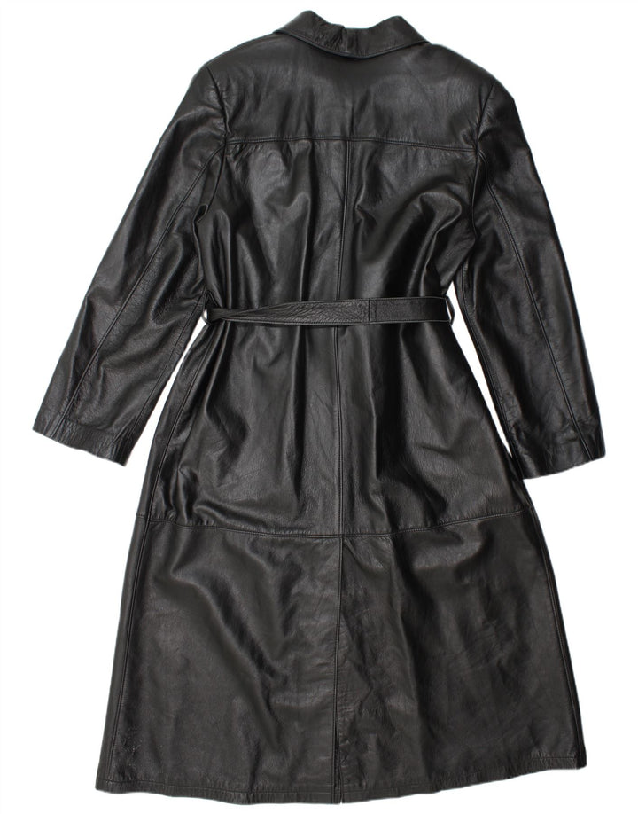 Vintage Ανδρικό Δερμάτινο Παλτό UK 38 Medium Black