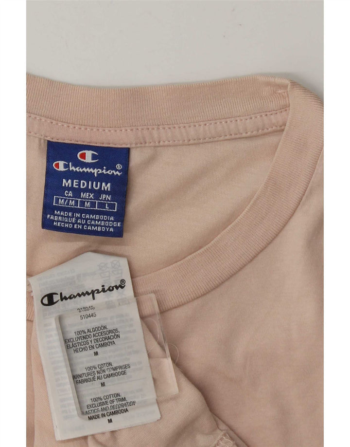 Ανδρικό γραφικό T-Shirt Champion Top Medium Pink Βαμβακερό