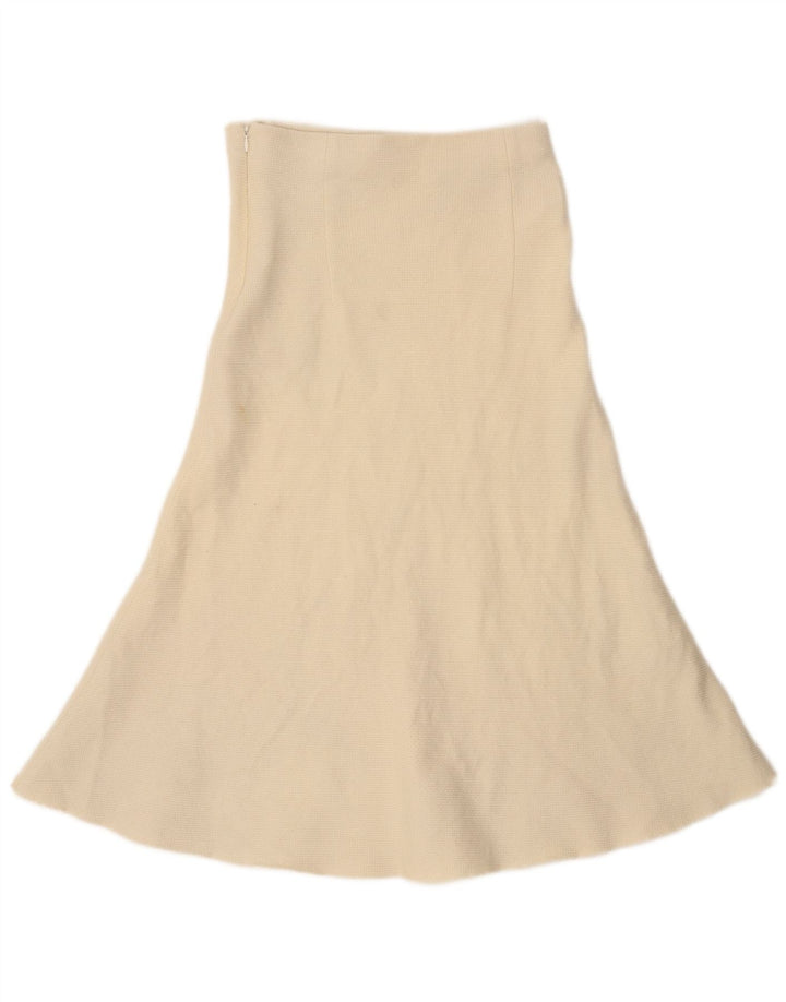 Zara Γυναικεία Πλεκτή Φούστα A-Line Small W26 Beige