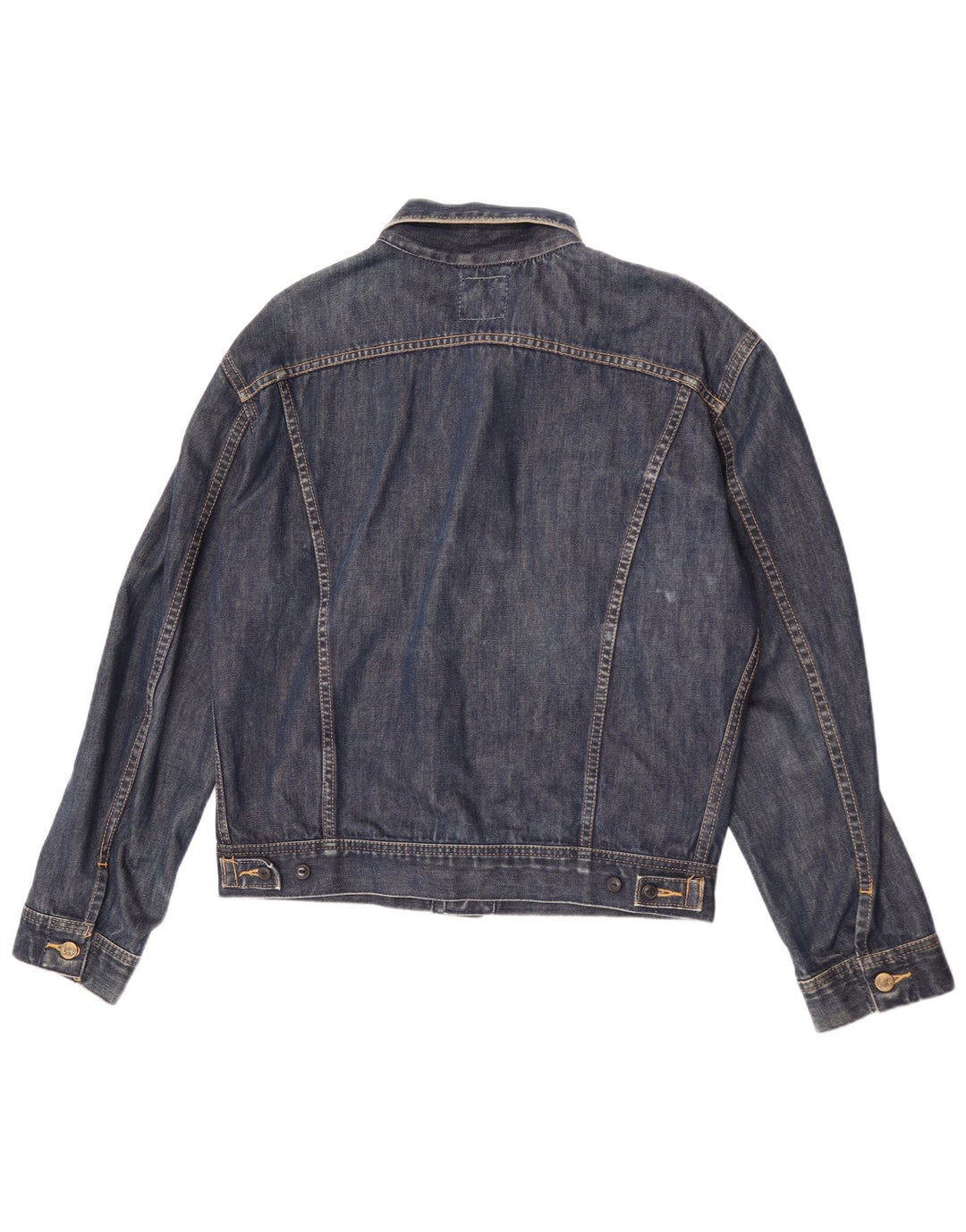 Lee Ανδρικό Τζιν Μπουφάν UK 40 Large Navy Blue Cotton
