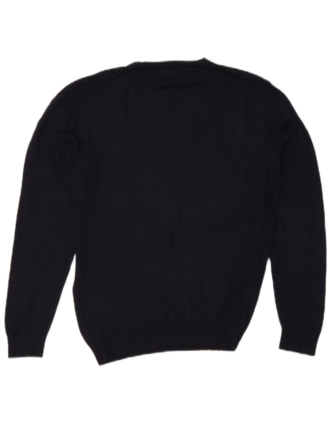 Zara Γυναικείο πουλόβερ με V λαιμόκοψη UK 14 Medium Navy Blue