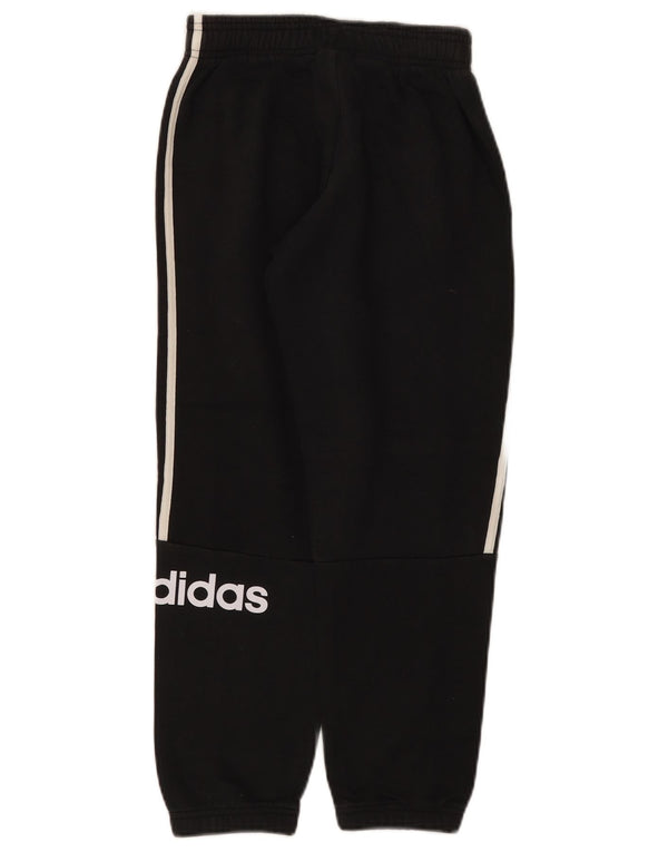 Adidas Boys Graphic αθλητική φόρμα παντελόνι Joggers 9-10 ετών μαύρο βαμβακερό