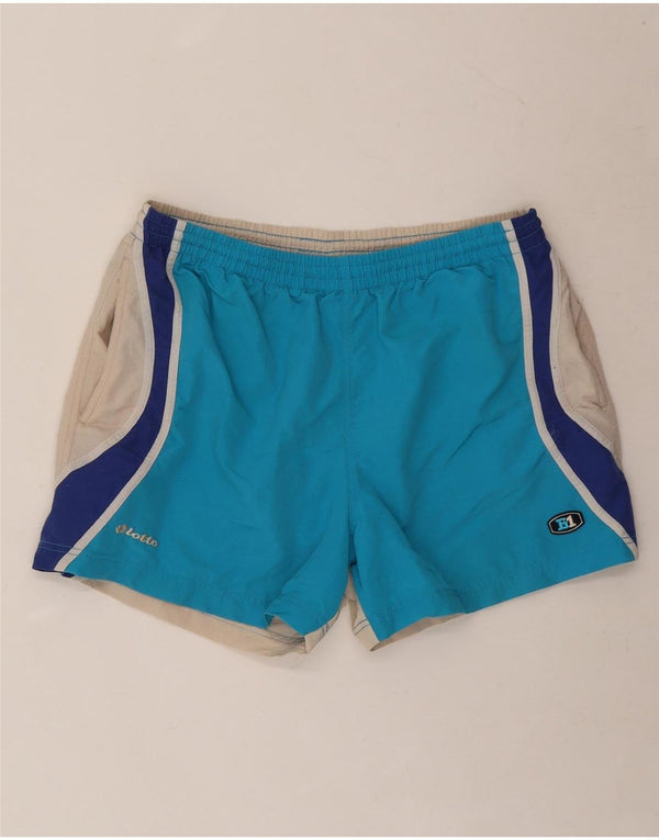 LOTTO Mens Sport Shorts UK 44/46 2XL  Blue Colourblock Nylon