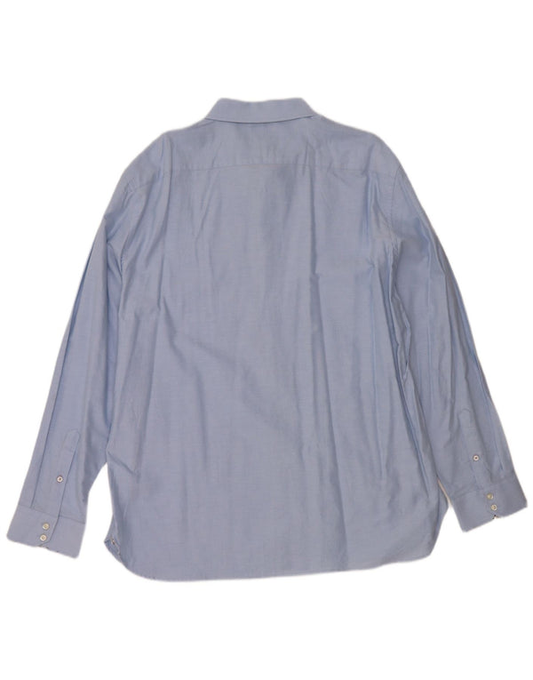 Ted Baker Ανδρικό πουκάμισο Regular Fit Νούμερο 17 XL Μπλε βαμβακερό