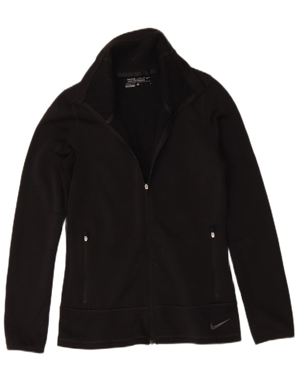 Γυναικεία φόρμα Nike Therma-Fit Top Jacket UK 10 Small Black Polyester
