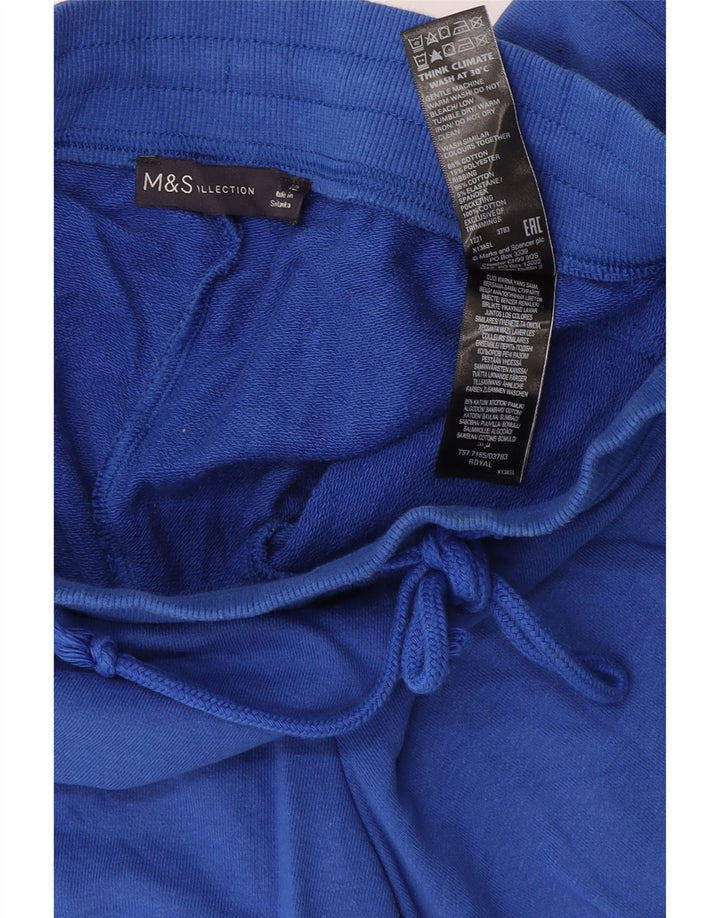 Γυναικείο αθλητικό σορτς Marks & Spencer UK 12 μεσαίο μπλε βαμβακερό