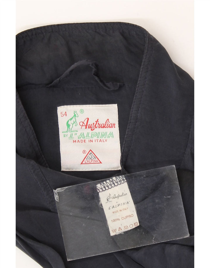 AUSTRALIAN L'ALPINA Ανδρικό μπουφάν Bomber IT 54 2XL Navy Blue Cupro