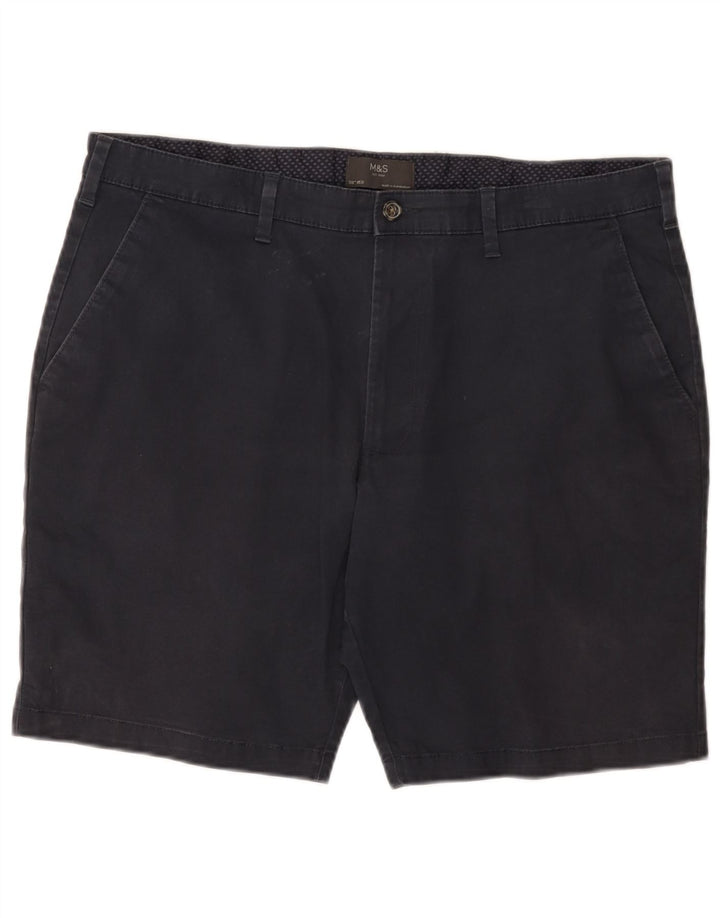Ανδρικό σορτς Chino Marks & Spencer W38 XL Navy Blue Cotton