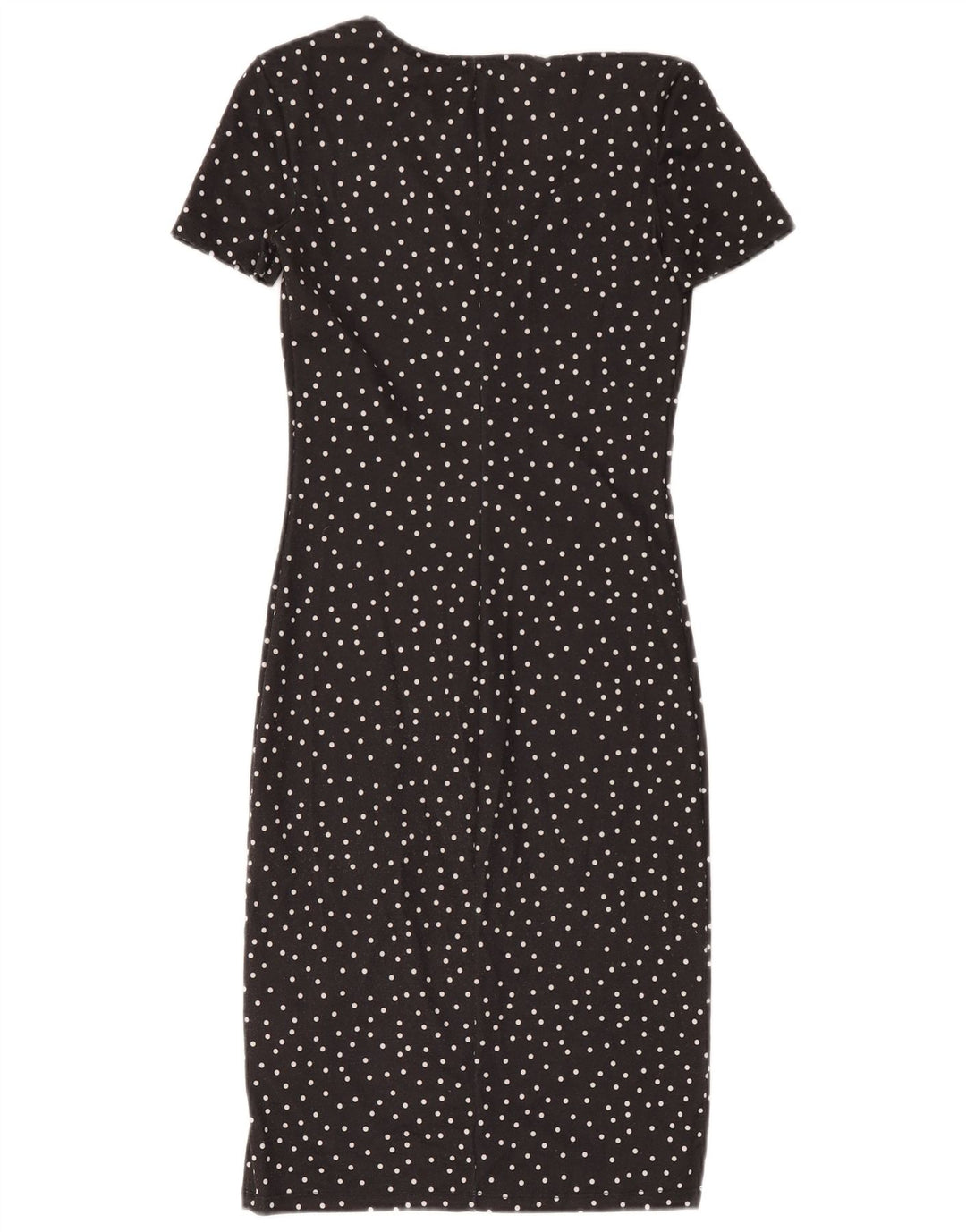 Zara Γυναικείο φόρεμα με θήκη UK 8 Small Black Pot Polyester