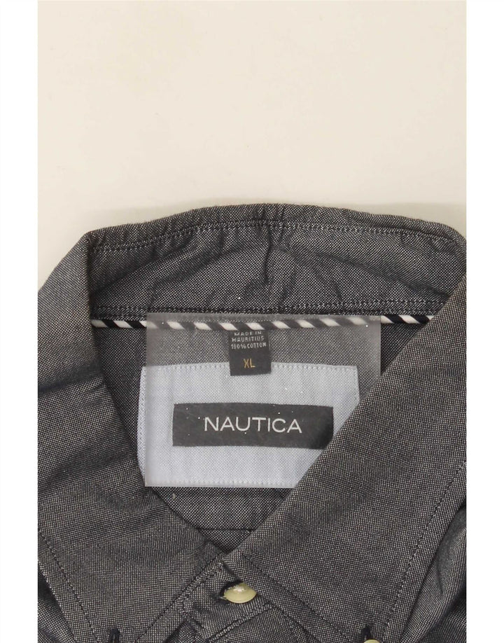 Ανδρικό πουκάμισο Nautica XL Γκρι βαμβακερό