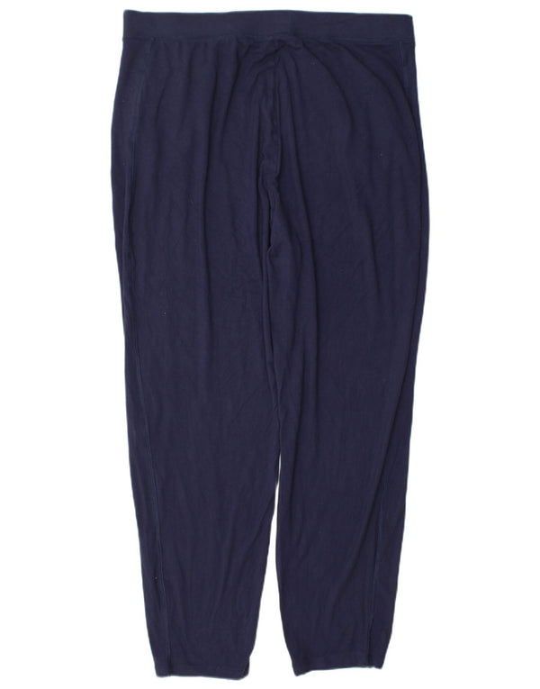 Marks & Spencer Γυναικεία φόρμα παντελόνια UK 16 Large Navy Blue Viscose