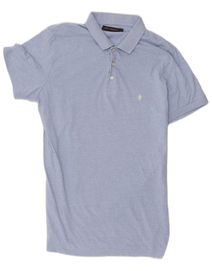 French Connection Ανδρικό Πόλο Μπλουζάκι XL Μπλε βαμβακερό