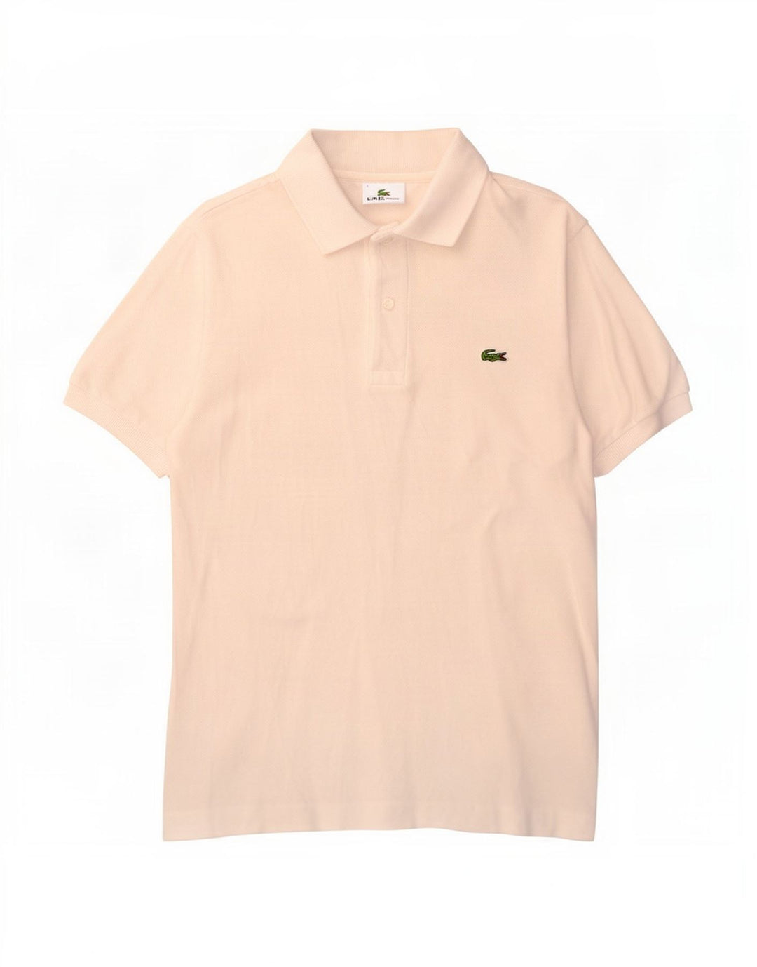 Ανδρικό πουκάμισο πόλο Lacoste, μέγεθος 3, μικρό λευκό βαμβακερό