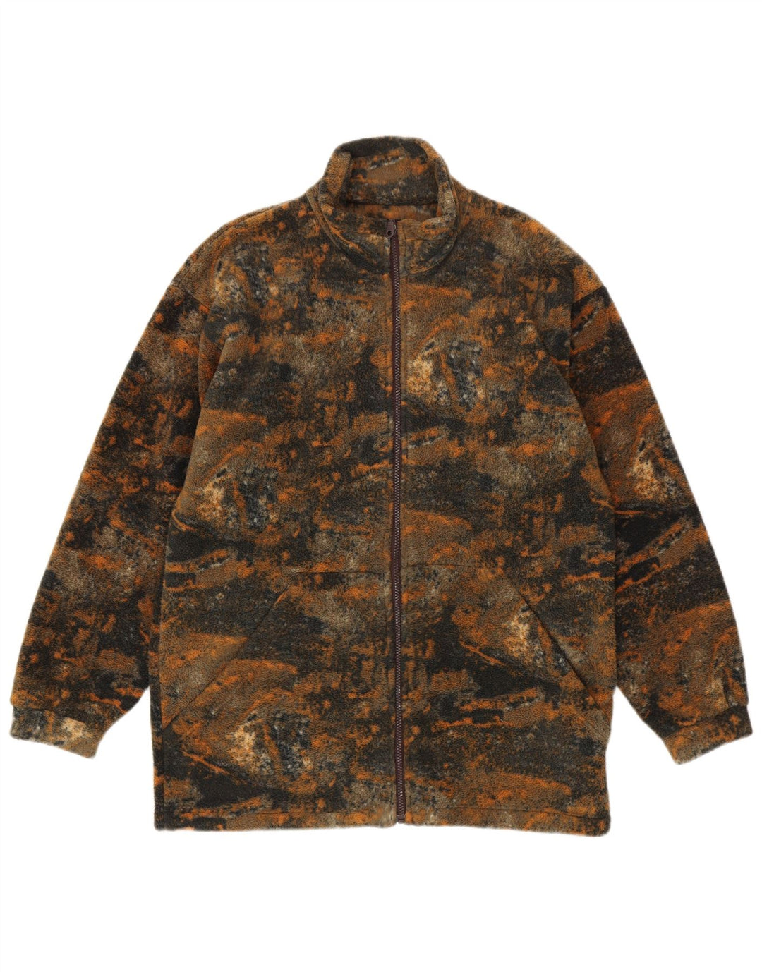Vintage Ανδρικό Fleece Jacket UK 40 Μεγάλος Πολύχρωμος Πολυεστέρας