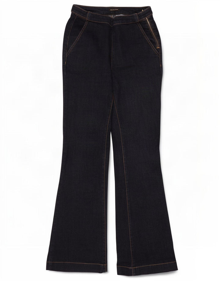 Massimo Dutti Γυναικείο τζιν με φλάντζα W26 L30 Navy Blue
