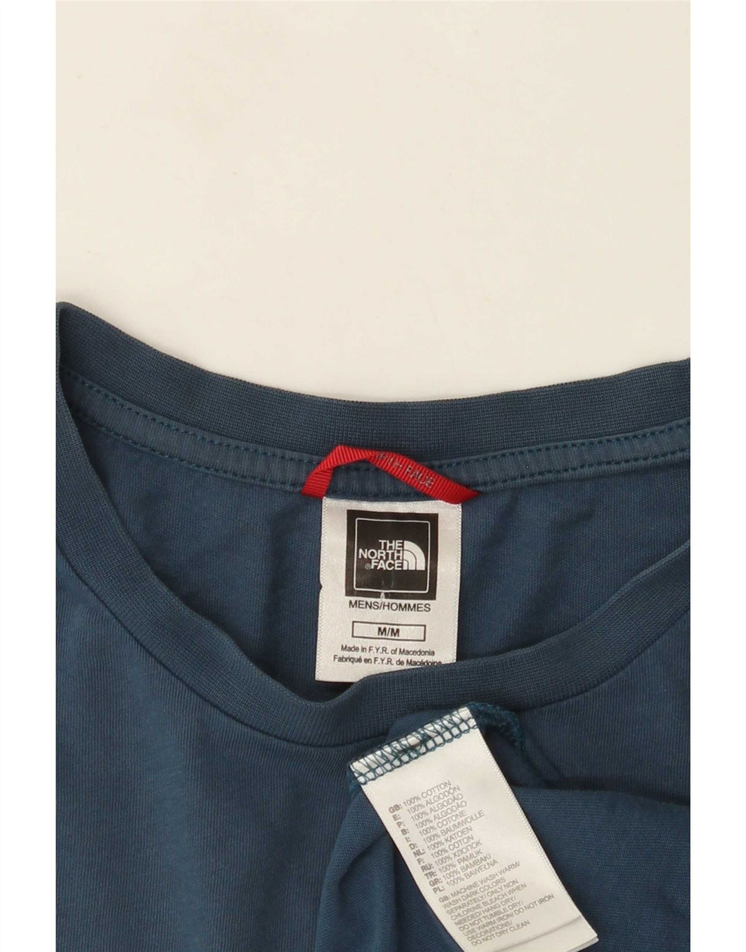 Ανδρικό γραφικό T-Shirt North Face Top από μεσαίο μπλε βαμβακερό