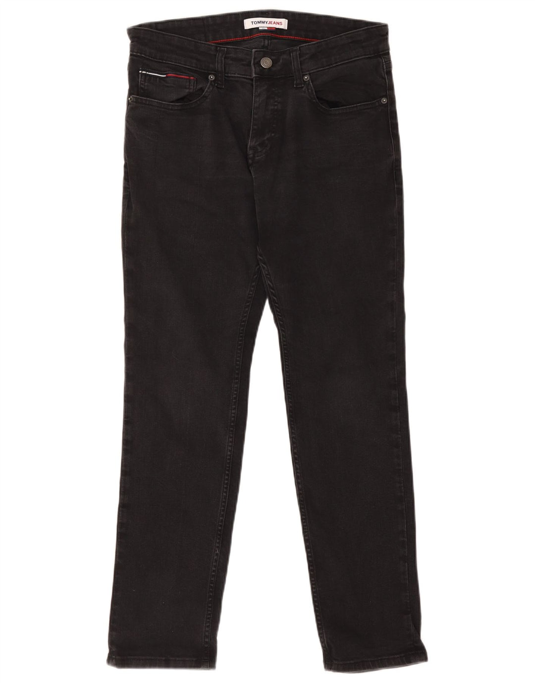Tommy Hilfiger Ανδρικό Slim Jeans W32 L30 Μαύρο βαμβακερό