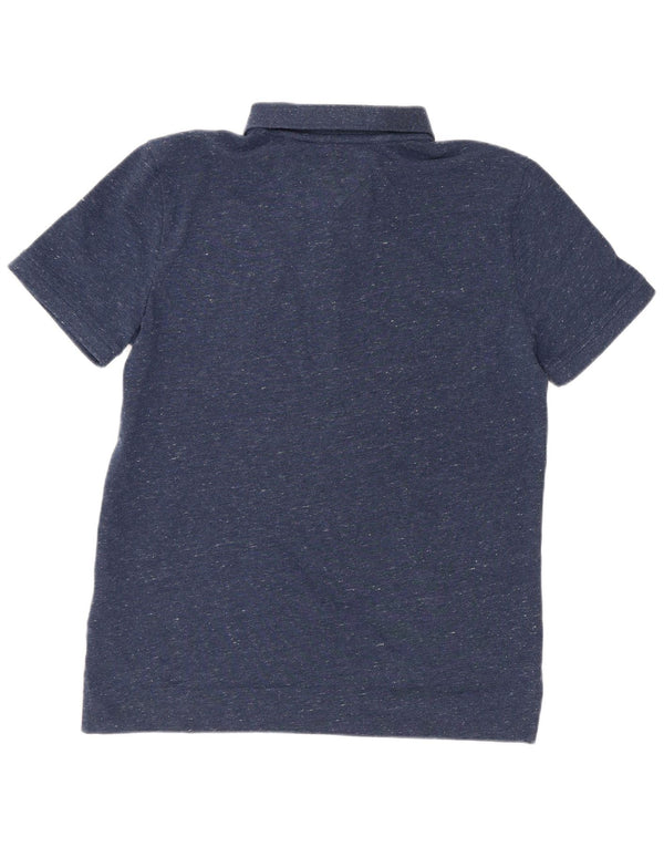 Tommy Hilfiger Boys Polo πουκάμισο 13-14 ετών Navy Blue Flecked Cotton
