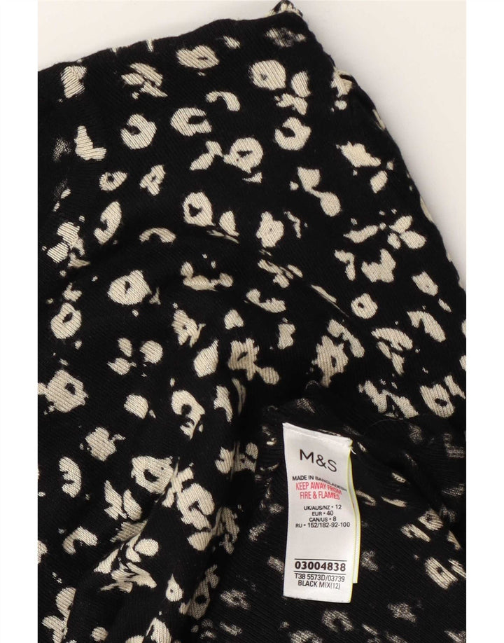 Marks & Spencer Γυναικείο πουλόβερ με λαιμόκοψη UK 12 Medium Black
