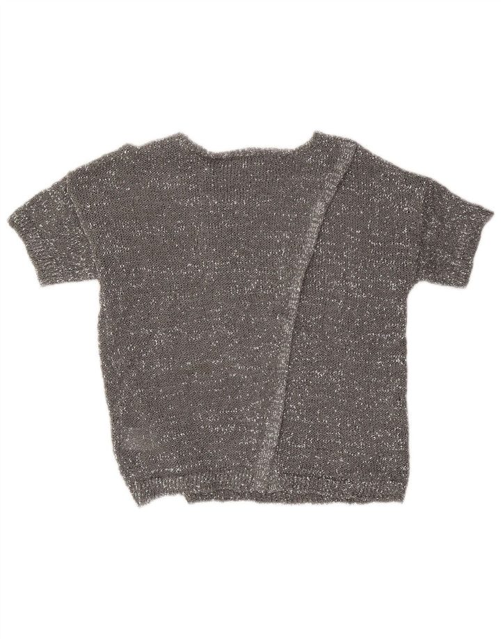Calvin Klein Γυναικείο πουλόβερ με λαιμόκαυστο UK 10 Small Grey Modern