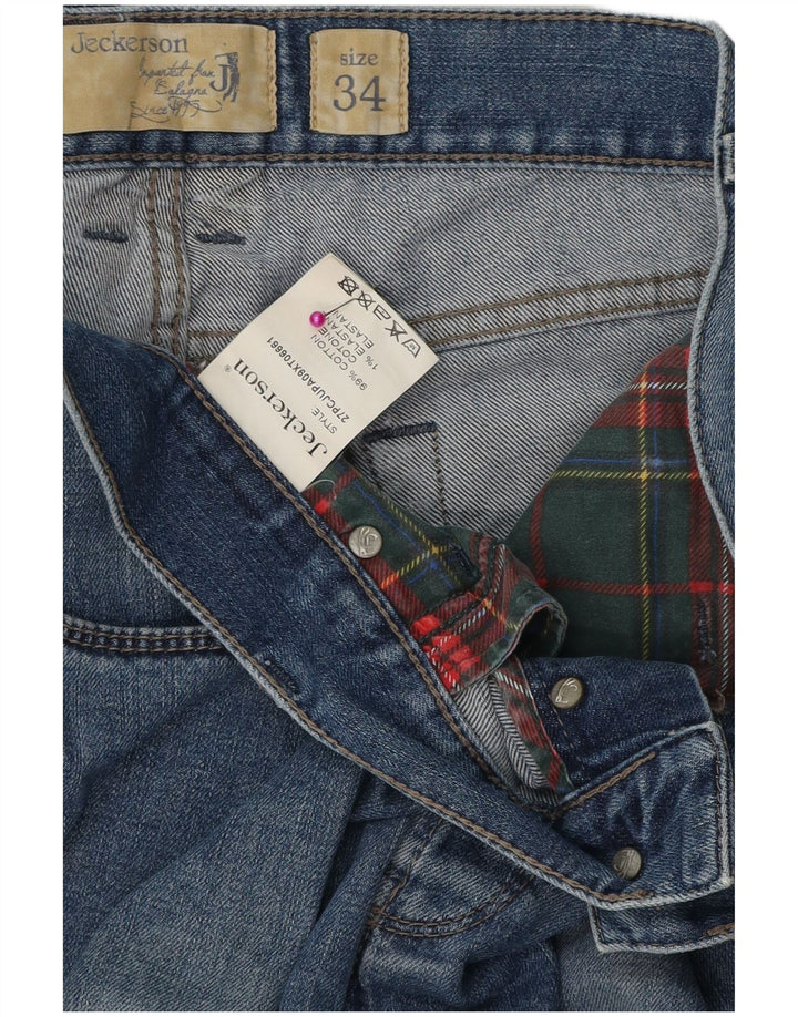 JECKERSON Ανδρικό Slim Jeans W34 L30 Blue Cotton