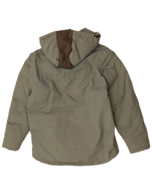 Ανδρικό μπουφάν με κουκούλα Fila UK 38 Medium Green Polyamide