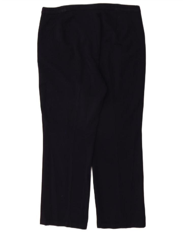 Marks & Spencer Γυναικείο ίσιο casual παντελόνι W32 L28 Navy Blue Polyester