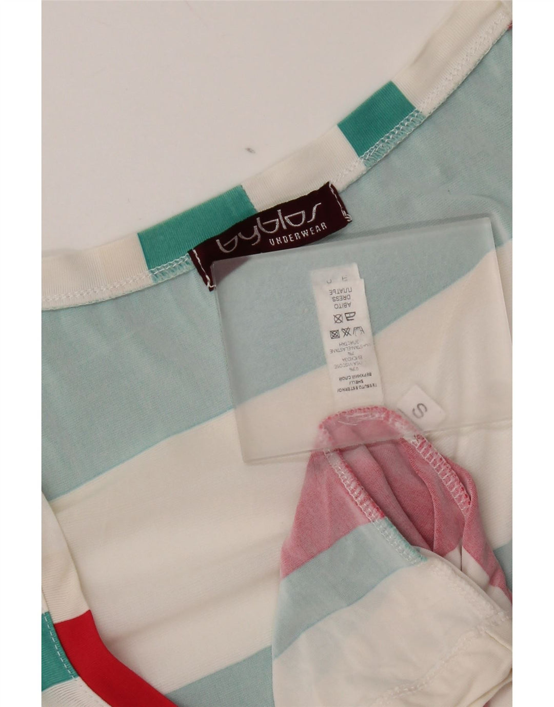 Byblos Γυναικείο Αμάνικο Βασικό Φόρεμα UK 10 Μικρό πολύχρωμο ριγέ