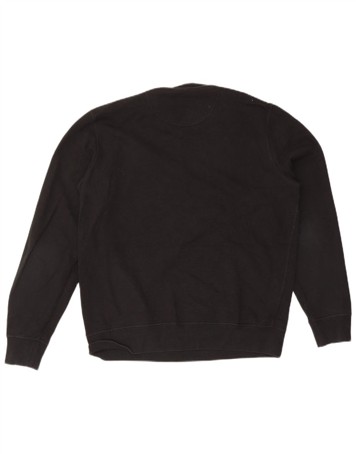 Ανδρικό γραφικό φούτερ Barbour Jumper μεγάλο μαύρο βαμβακερό
