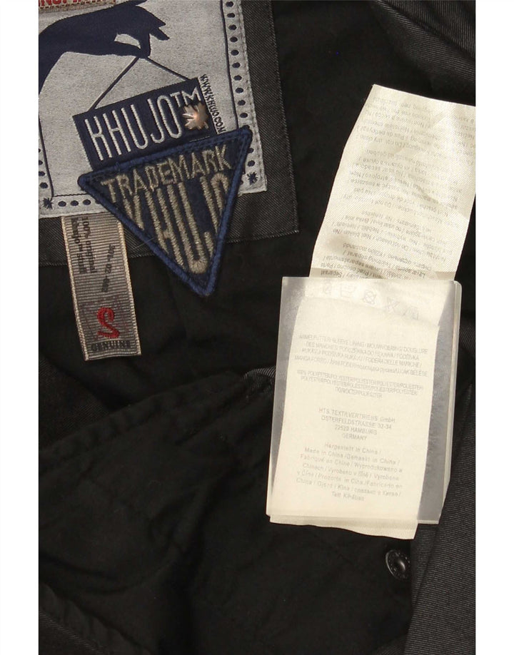 KHUJO Γυναικεία καμπαρντίνα Oversized UK 10 Small Black Polyester