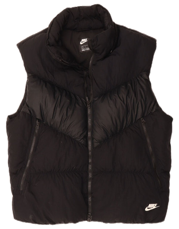 NIKE Ανδρικό padded Gilet UK 40 Large Black Polyester
