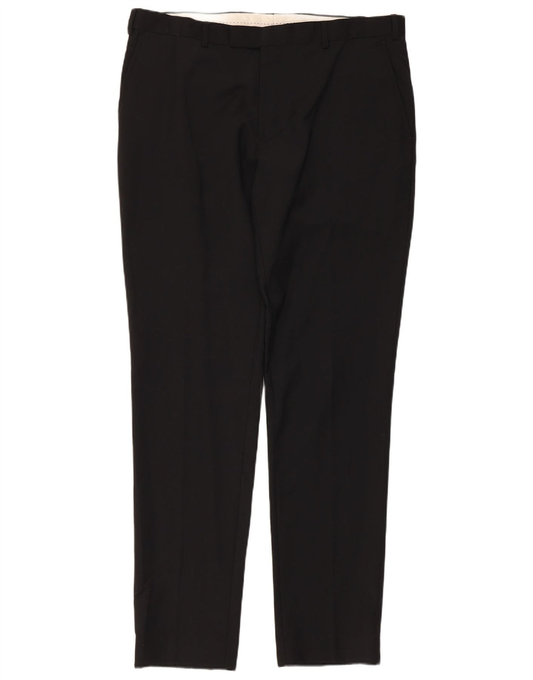 Ανδρικό παντελόνι Dkny Slim Fit Suit W36 L33 Μαύρο μάλλινο