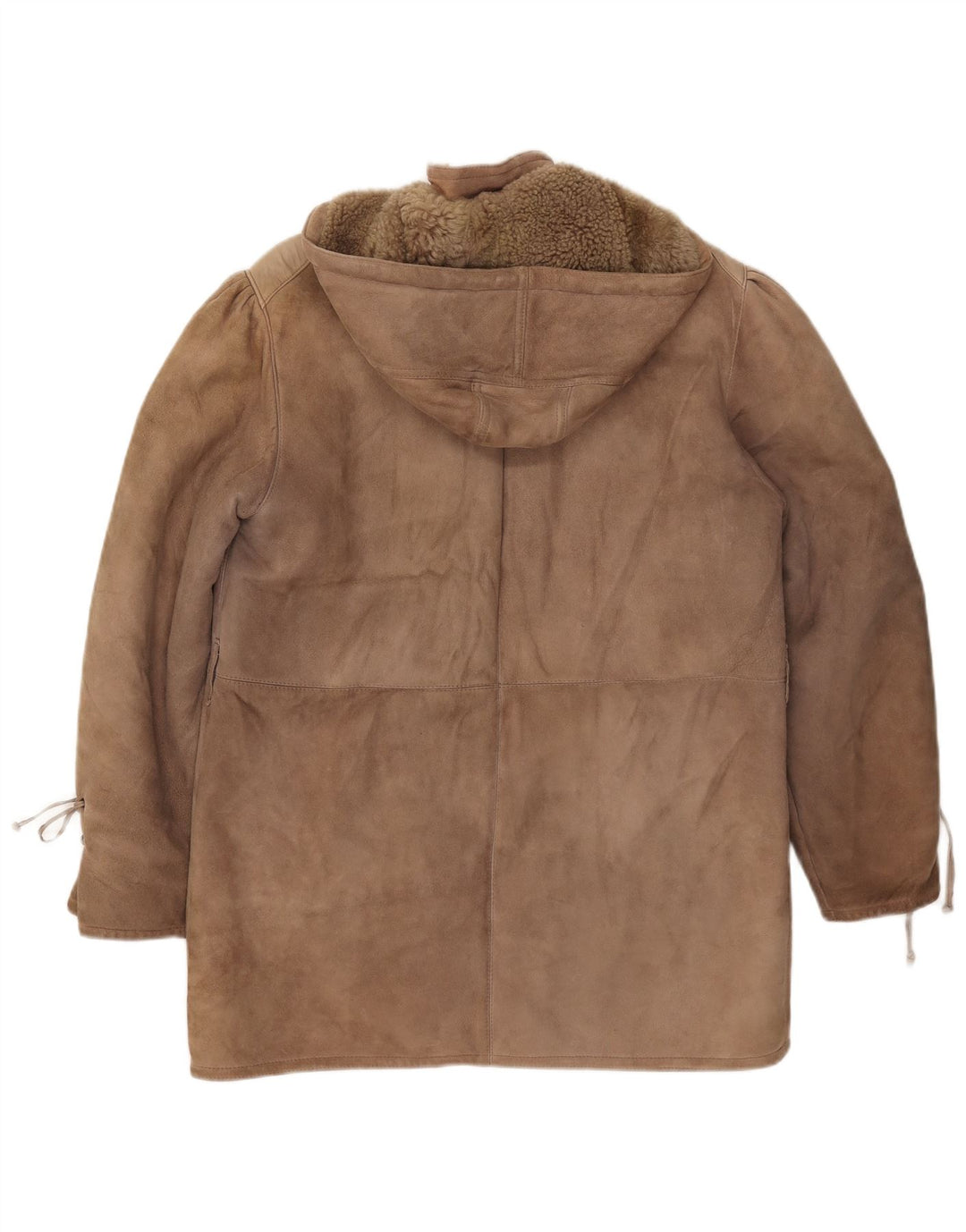 SHEARLING Γυναικείο Παλτό Shearling με κουκούλα IT 48 XL Καφέ