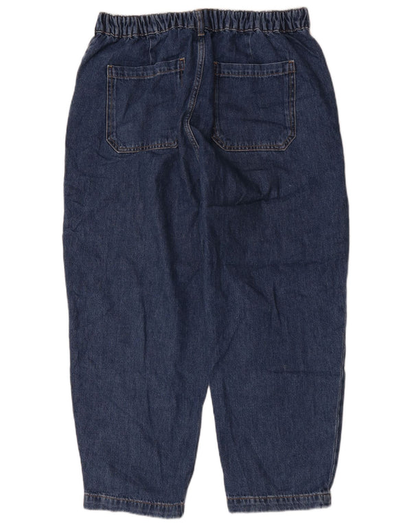 Zara γυναικείο φαρδύ ψηλόμεσο τζιν EU 42 Large W32 L24 Μπλε βαμβακερό