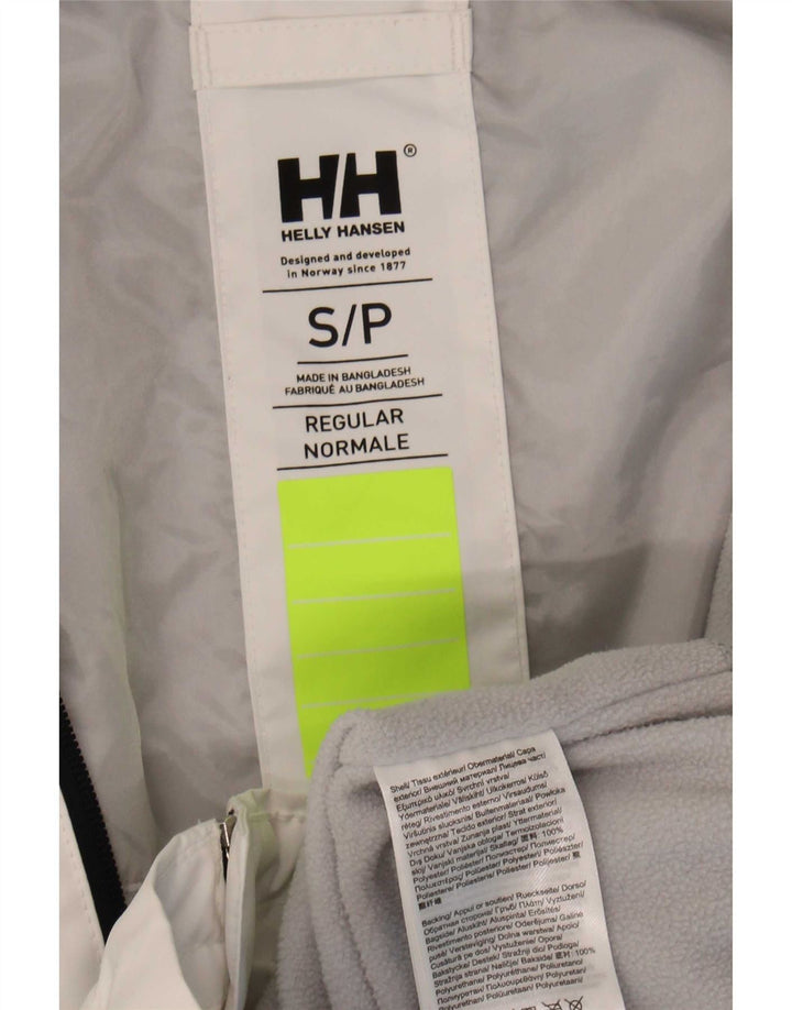 Helly Hansen Γυναικείο μπουφάν βροχής με κουκούλα γραφικών UK 10 Small White Polyester