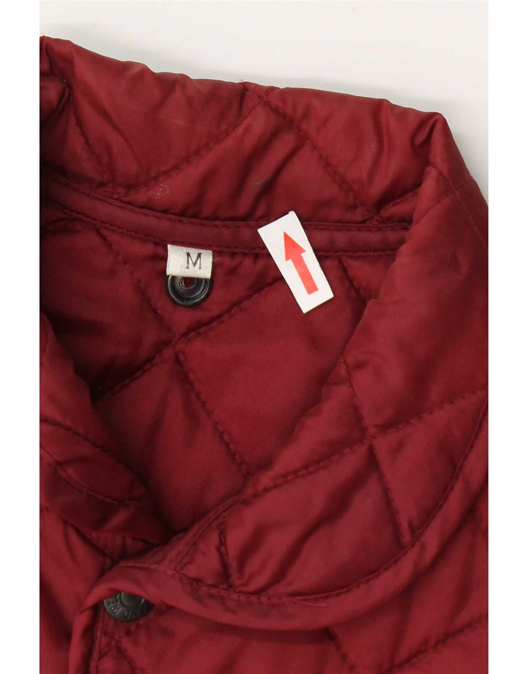 Vintage Ανδρικό καπιτονέ Gilet UK 38 Medium Burgundy