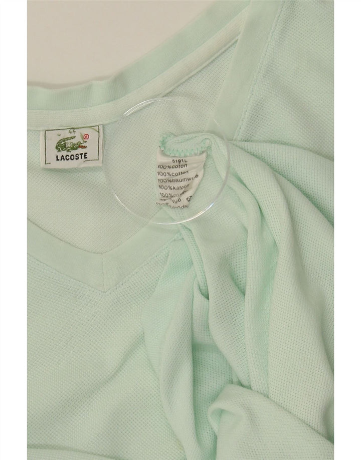 LACOSTE Womens Vest Top Size 44 Large Green Cotton Vintage Lacoste and Second-Hand Lacoste from Messina Hembry 