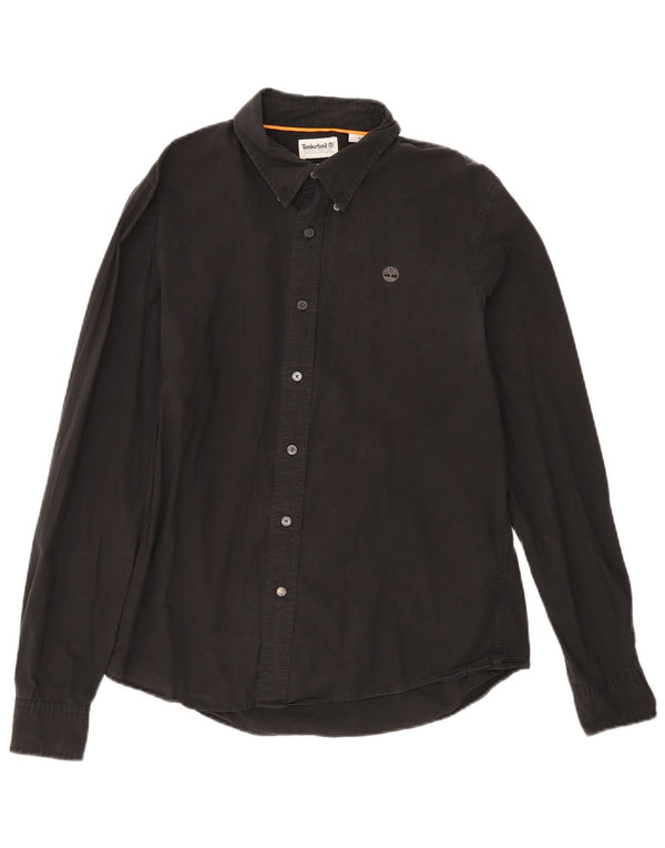 Ανδρικό πουκάμισο Timberland Slim Fit Medium μαύρο βαμβακερό