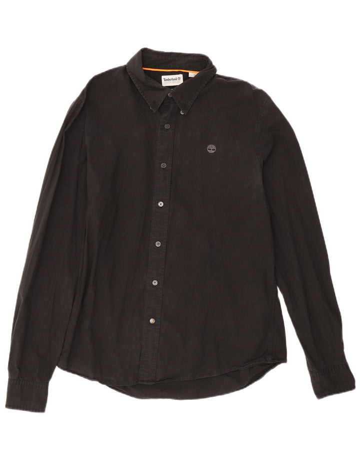 Ανδρικό πουκάμισο Timberland Slim Fit Medium μαύρο βαμβακερό