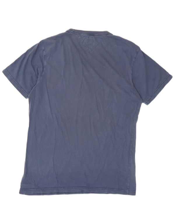Tommy Hilfiger Ανδρικό γραφικό T-Shirt Top XL Navy Blue Cotton