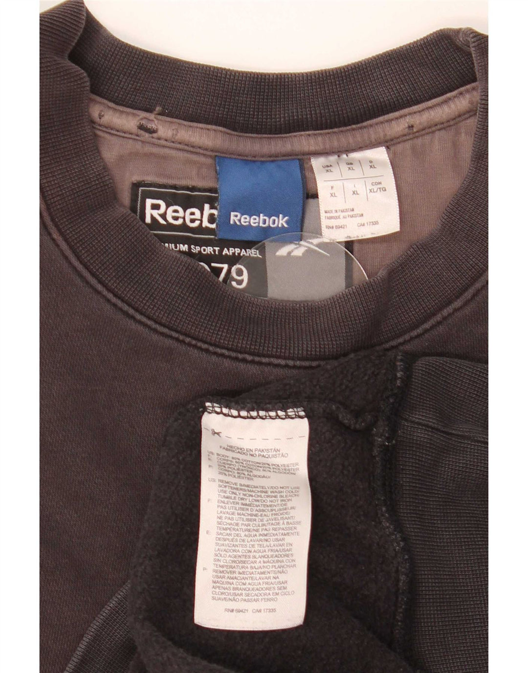 Ανδρικό φούτερ Reebok Jumper XL Μαύρο βαμβακερό