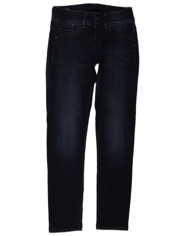 G-STAR Γυναικεία Lynn Ψηλόμεσα Skinny Jeans W26 L29 Navy Blue