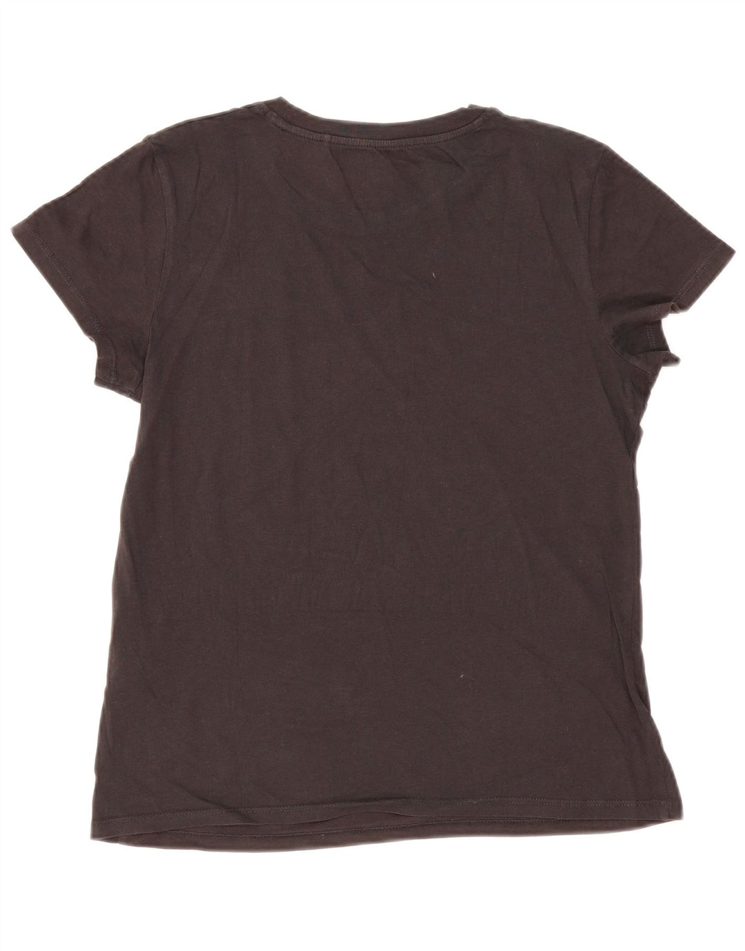LEVI'S Womens Graphic T-Shirt Top UK 14 Medium Grey Cotton Vintage Levi's and Second-Hand Levi's from Messina Hembry 