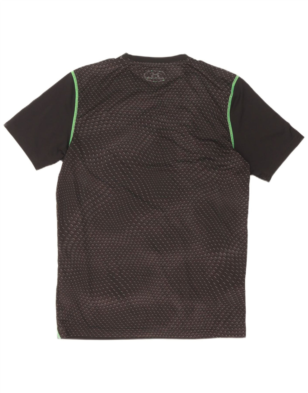 Under Armour Ανδρικό T-Shirt Top Μικρό Μαύρο Γεωμετρικό Πολυεστέρα