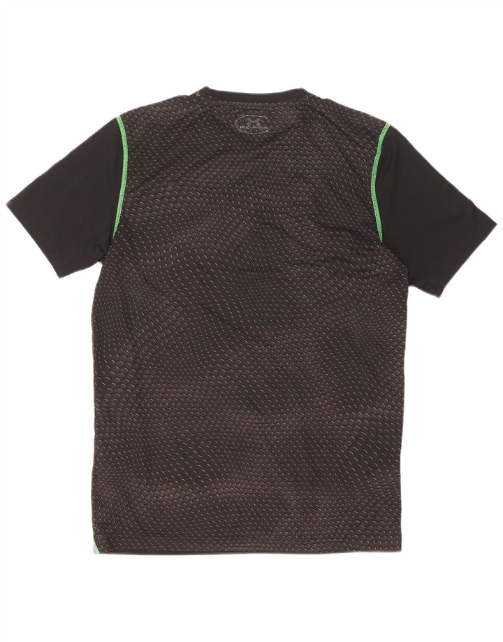 Under Armour Ανδρικό T-Shirt Top Μικρό Μαύρο Γεωμετρικό Πολυεστέρα
