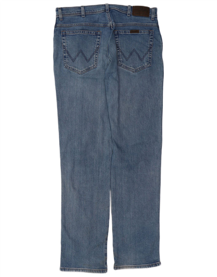 Ανδρικό τζιν WRANGLER ίσιο W36 L34 Μπλε βαμβακερό