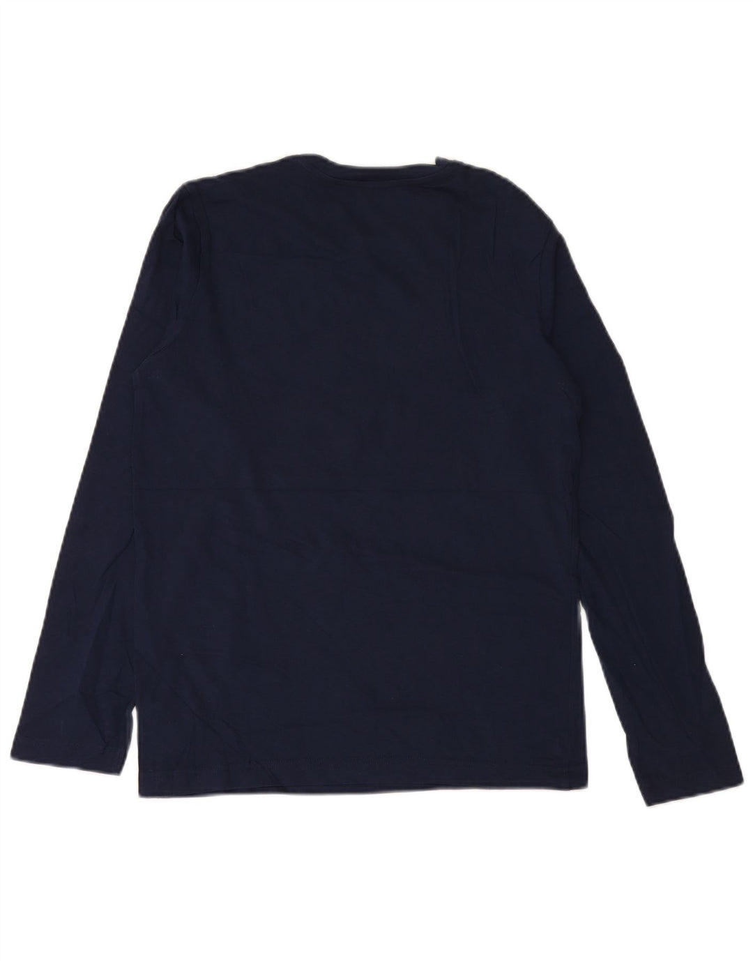 BENETTON Boys Graphic Top Μακρυμάνικο 13-14 ετών 3XL Navy Blue Cotton