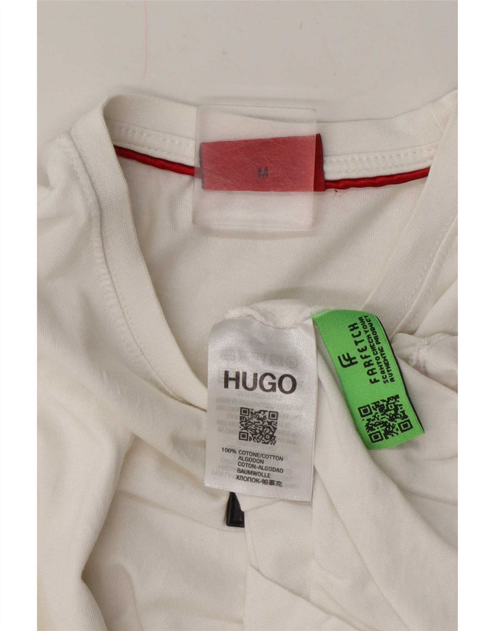 Ανδρικό T-Shirt Hugo Boss Τοπ μεσαίο λευκό βαμβακερό